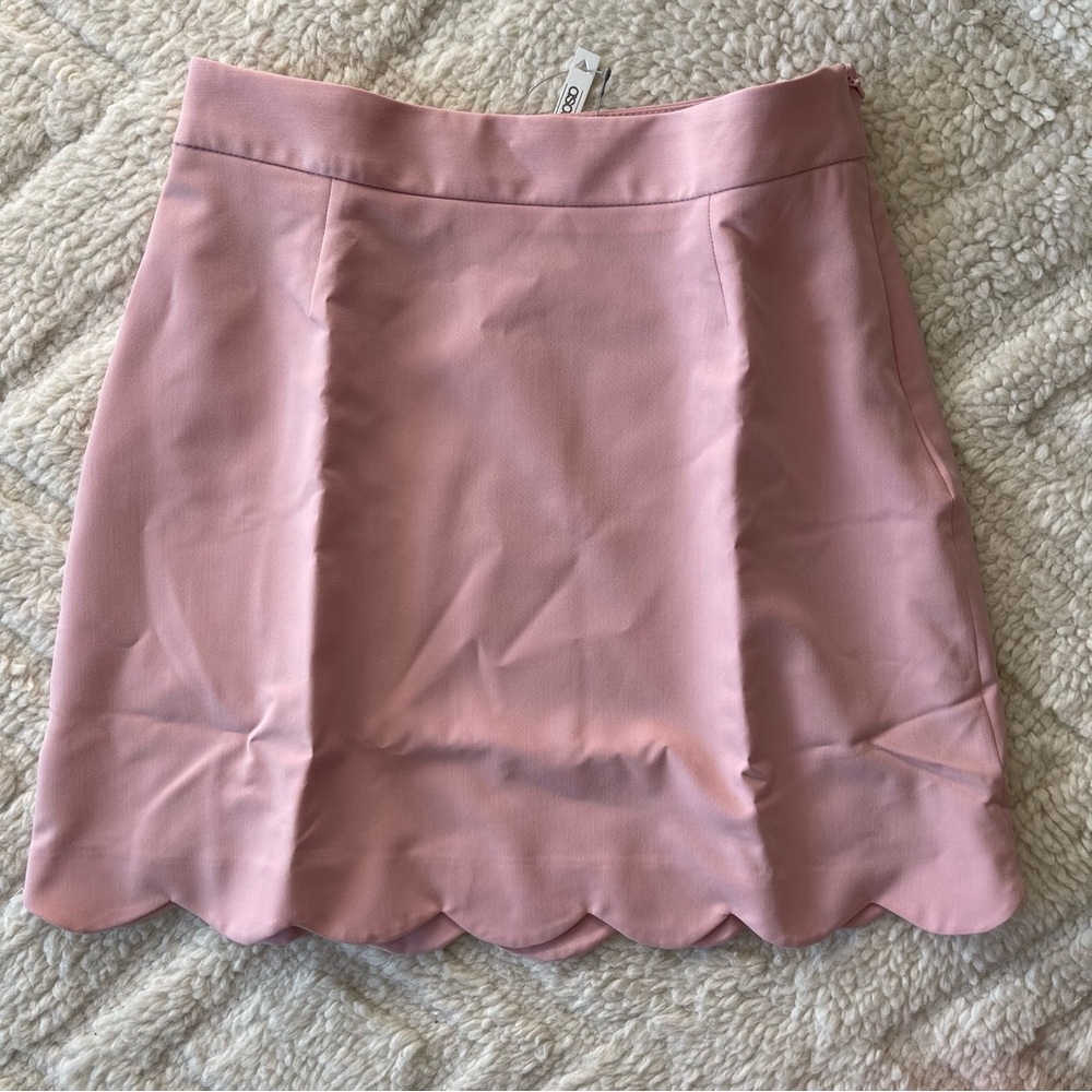 ASOS DESIGN tailored a-line mini skirt with scallop hem BNWT UK 8 US 4